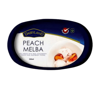 DAILYLAND PEACH MELBA ICECREAM 500ML