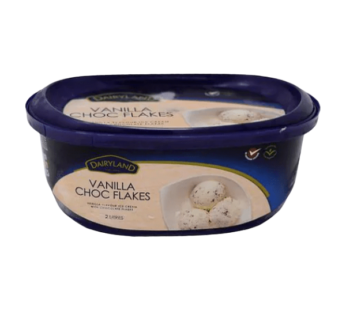 DAIRY LAND VANILLA CHOC FLAKES 2LTR