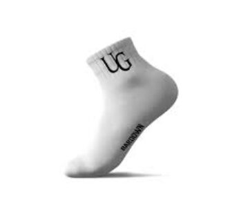 White UG Crew Socks