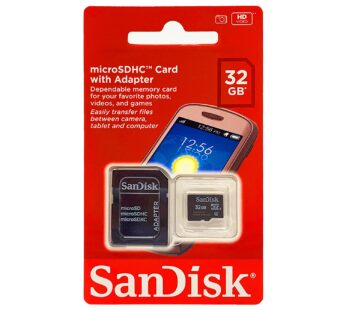 SAN DISK MICRO SDHC  32  GB