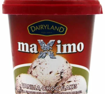 Dairyland Maximo Vanilla And Choco Flakes Ice Cream 175ml